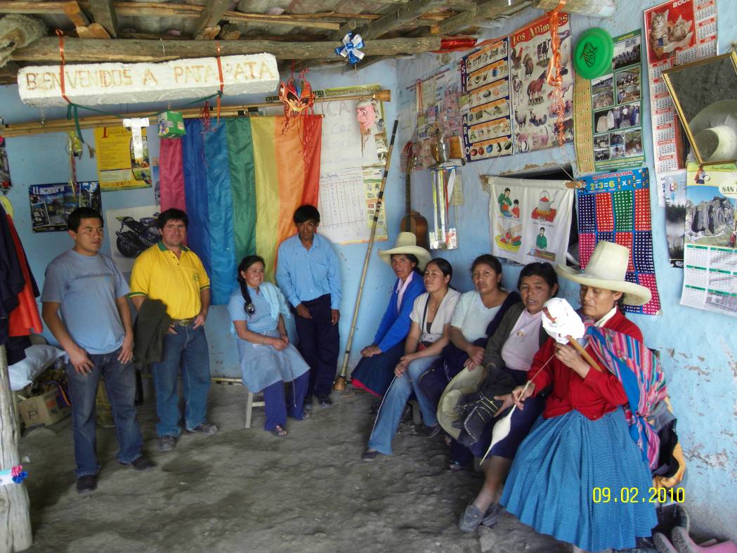 Reunión de la Red de Productoras de cuyes de la localidad de Pata Pata – Cajamarca.